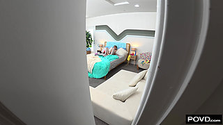 Cam Girl Lets Stepdad Use Her As His Fuck Doll