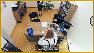 Loan4k. blondie call girl is having a rough anal screw for a loan