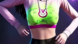 D.va's Fiery Fire Dance (2ne1 - Fire)