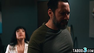 Naughty hispanic cougar seduces the director