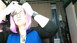 My slutwife and a prankster Aimee in her two broadcasting guises: for young and adult viewers...))