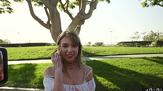 Smooth fucking in POV with cum loving girlfriend Leila Cove