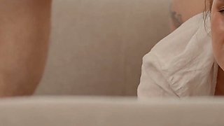 What if Step Mom Catches Step Son Jerking on Couch?! Joins for Mutual, Sucks, Hard Fucks with Facial
