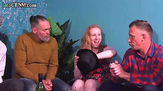 Pretty tied babe pussysmashed by DILF