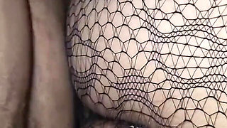 My Stepmother's Whore Models Her New Lingerie for Me and I End up Filling Her Pussy with Milk