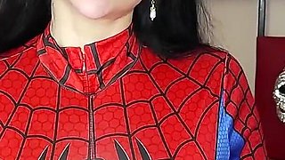 Spider Woman Femdom Ahegao Tits and Ass Worship Gooning with