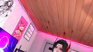 3D Cute Cosplay Model Have a Hardcore Sex in the Bedroom