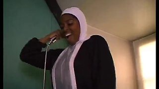 African French nun sucking and fucking big black cocks