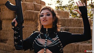 Krisk Xxx's Wild Fight in a Wasteland Escape