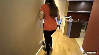 JohnTronX - Attractive Thai doll rides dick and gets a warm creampie in the end