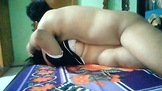 Sweaty Interracial Sex with My Black Lover While My Cuckold Prepares the Dinner