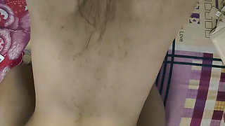 Natural girl riding on cock at my bed