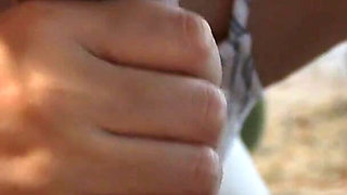 Cute Chinese Girlfriend POV Blowjob Watching TV, Soft Moaning, Cum in Mouth Cumshot