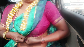 Step Dad Angry Daughter in Law Car Sex Telugu Crazy Dirty Talks. Part -2