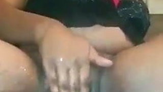 My aunt fingering pussy