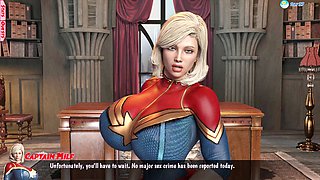 Hot girl with big boobs gets raunchy with alien monster cock in a wild animated adventure