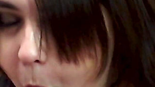 Mature Mom with Big Tits Sucks a Big Dildo