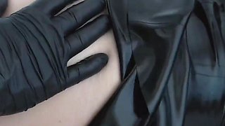 Latex-patient Gets an Anal Inspection in the Clinic Bed