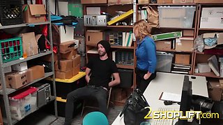 Casual milf cop likes occasional teenie dicking