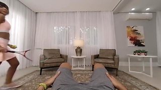 Juh Jackson In Tight Tennis Fit Sucks Dick Before Anal