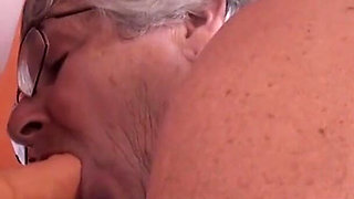 Strap-on fun with grandma Libby