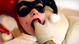 Masked camgirl with lovely boobs has a passion for bondage