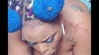 On My Knees Worshipping a Monster Black Cock - Sloppy Deep-throat Until My Eyes Water