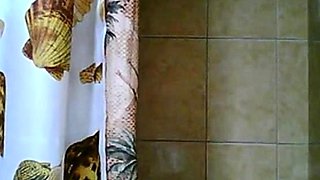 Latina Anal Play in the Bathroom