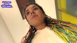 Katty West In Blowjob In Public Toilet At A Shopping Mall - Public Cumwalk