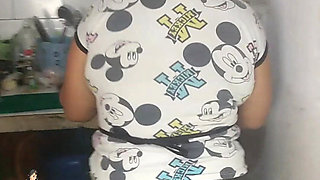 The neighbor came asking for a favor and ends up giving me a fuck.