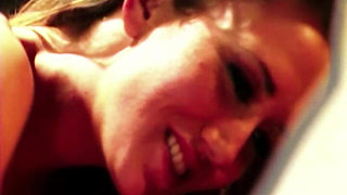 Threesome, Two Horny Women Pounce on a Hard Big Cock.