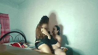 Horny chubby girl has a quickie with her lover before going to meet her cuckold boyfriend