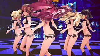 Mmd R-18 Anime Girls Sexy Dancing Clip 298