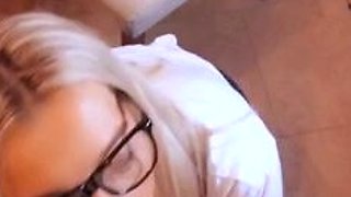Mexicana blowjob with her big boobs