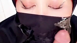 You Cum on My Hijap My Cuckold Step-stepson