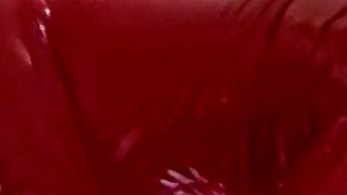The MILF in a Latex Suit Sucks Cock with Cum in Her Mouth