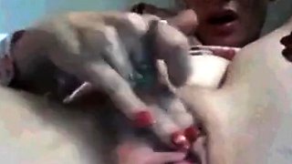 German Amateur Rubs Her Pussy On Webcam