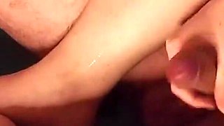 Romantic Bath Handjob From Behind Until Cum