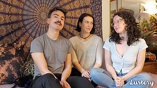 Josie gets double penetrated for the first time - Lustery