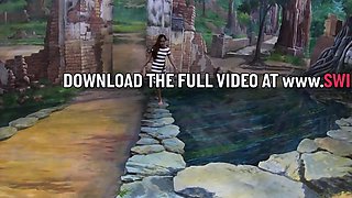 Big ass Thai GF museum visit and fuck
