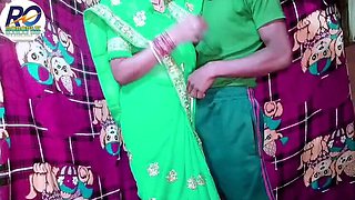 Desi Indian Bride Bhabhi in Green Saree Blouse Fucked Hard with Hindi Audio - Claire Wayes