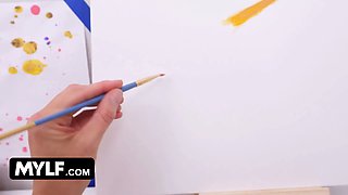 She'll make sure her bare model's pecker is indeed hard ~ free-for-all full mylf vignette