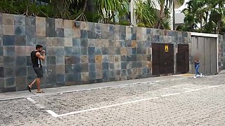 Venezuelan mega-slut embarked making out with a super-sexy stranger before they completed up having mischievous fuck-fest