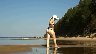 Hot MILF on the Beach -15