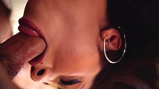 Fun steamy blowjob tutorial with gorgeous Julia De Lucia, Andy and Adrian