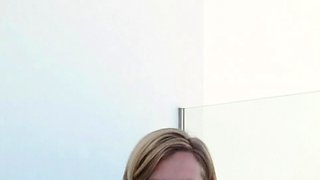 Blonde emo amateur solo masturbation