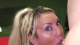 Wild MILF and a Skinny Redhead Teen Want to Be Covered in Cum