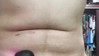 Big cumshot of a transgirl from the gym