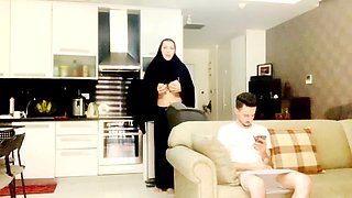 An Arab Boy Fucks Step- Mother Because He's Still Learn How to Have Sex. and Thestep- Mother Doesn't Mind Teaching Her Step Son