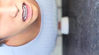 Teacher Slut Got a Huge Cumshot on Her Face Through the Glory Hole